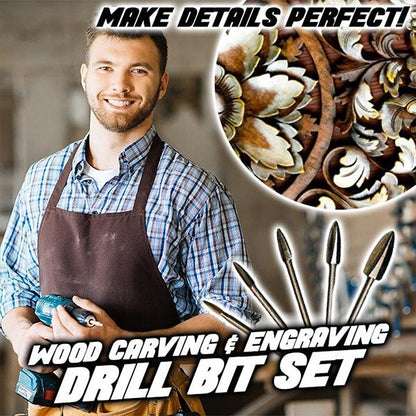 Premium Woodworking Drill Bits (5 Piece Set) - Luxicro