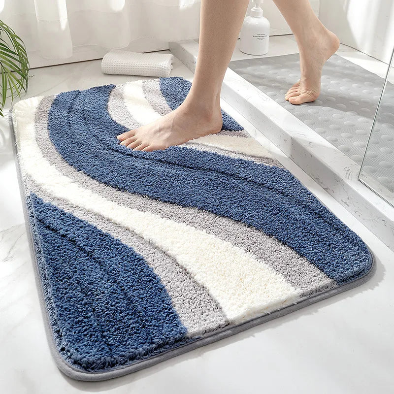 Soft Grip Bathroom Rug – Gentle, Fast Drying, Non Slip Mat - Luxicro