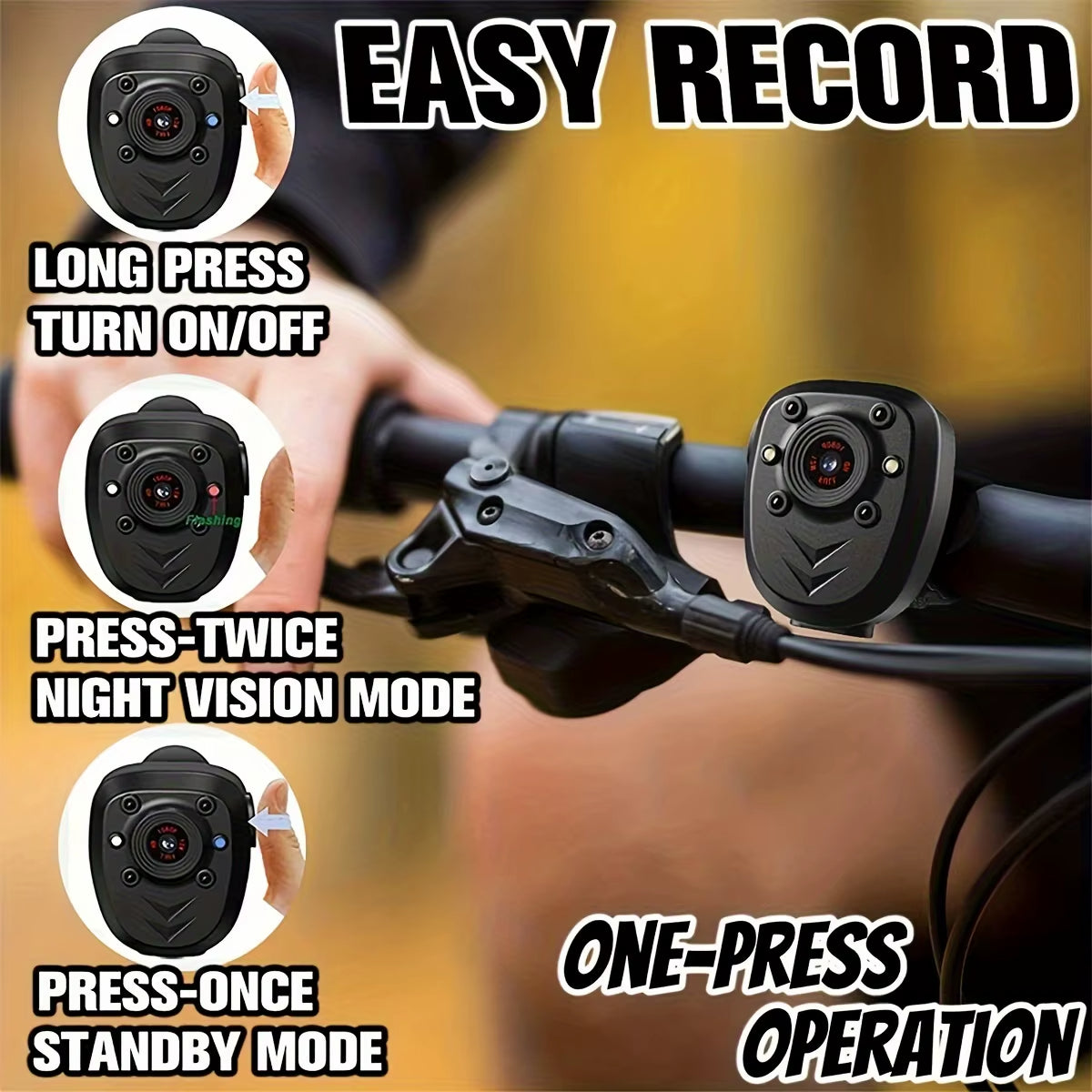 Compact Wi-Fi Night Vision Surveillance Camera