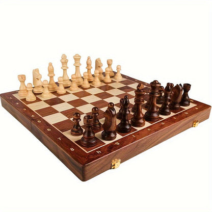 Traditional Wooden Chess Board Set for Home Use - Luxicro