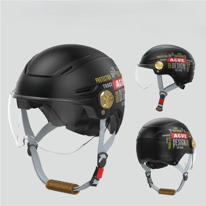 Rugged Vintage Motorbike Safety Helmet - Luxicro
