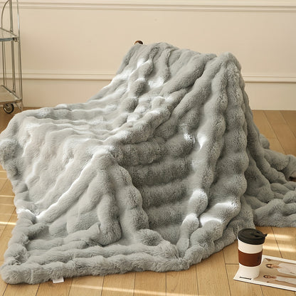 Plush Warm Bunny Fleece Blanket