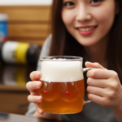 Funny Double Wall Glass Novelty Mug