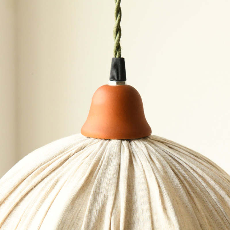 Natural Cotton Pendant Light