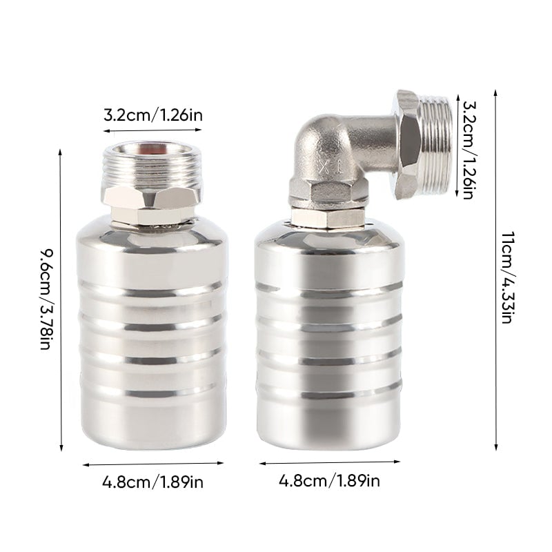 Space Saving Auto Float Ball Valve Stainless Steel