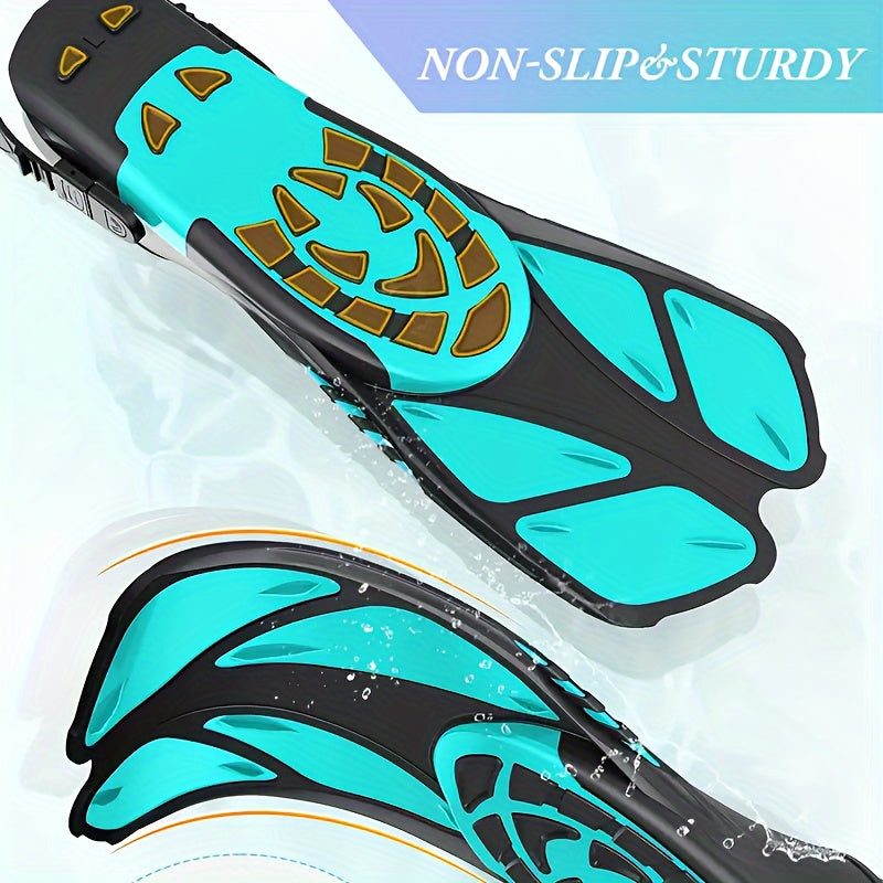 Compact Unisex Snorkel Fins for Travel