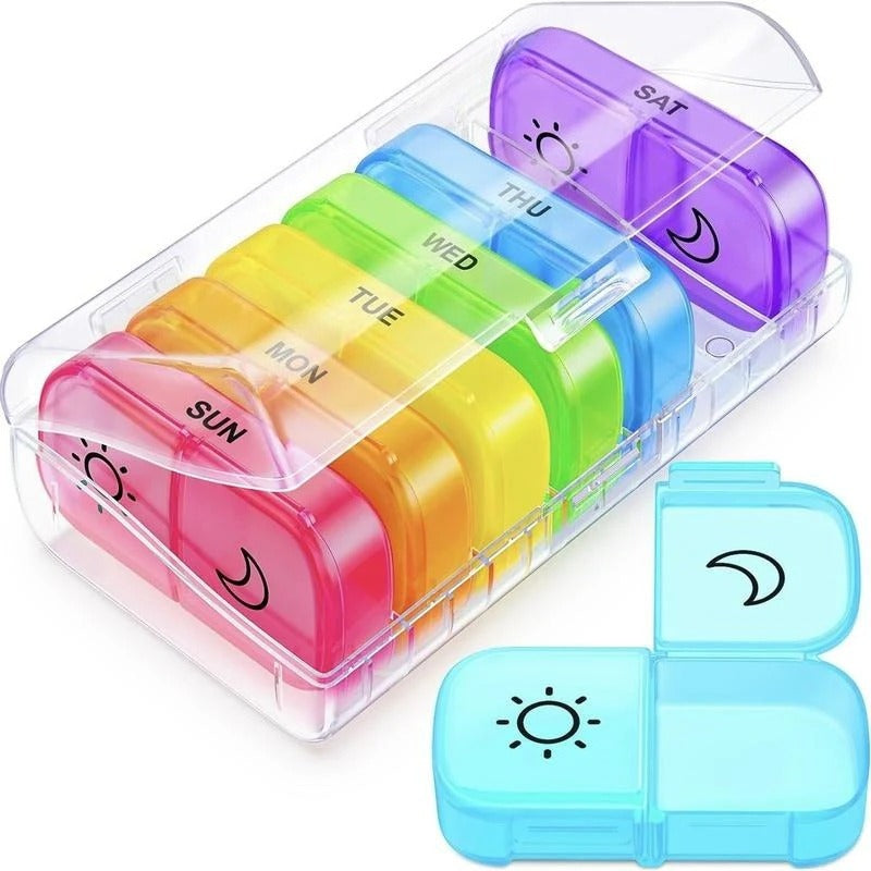 Large Travel Pill Organizer BPA Free