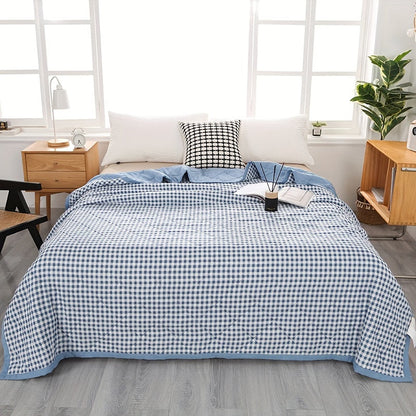 Soft Plaid Throw Blanket for Chill Nights