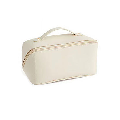 Small Genuine Leather Cosmetics Case