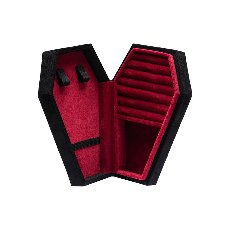 Dark Wooden Jewelry Chest Box