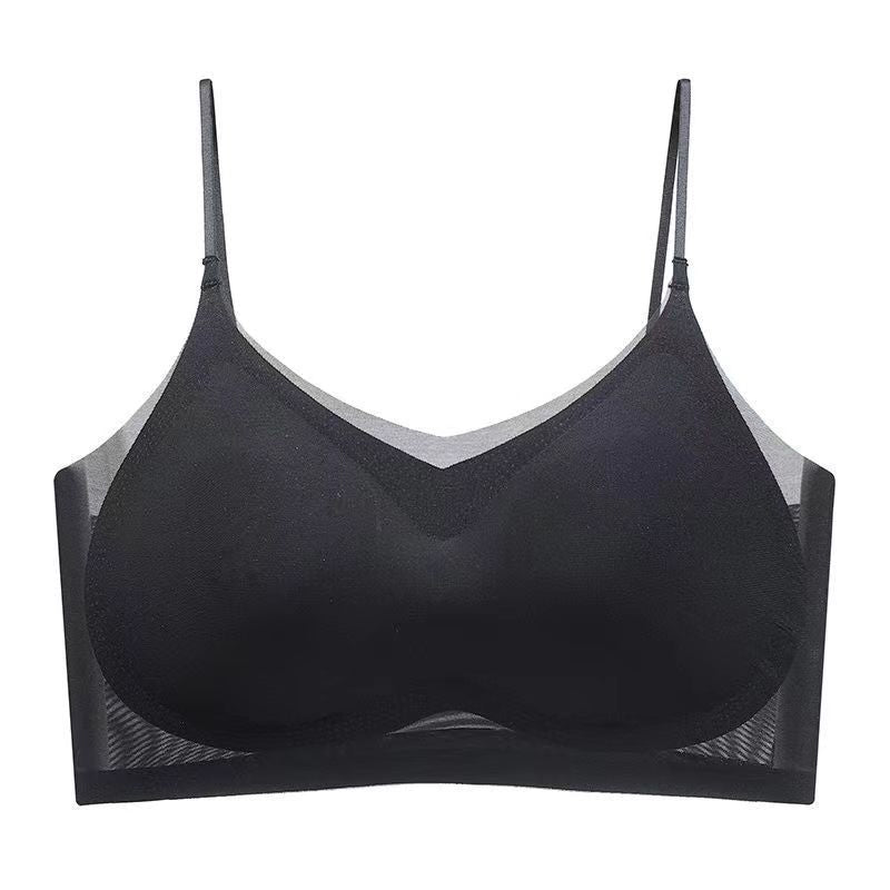 Slim Cooling Bra Made of Breathable Silk Fabric