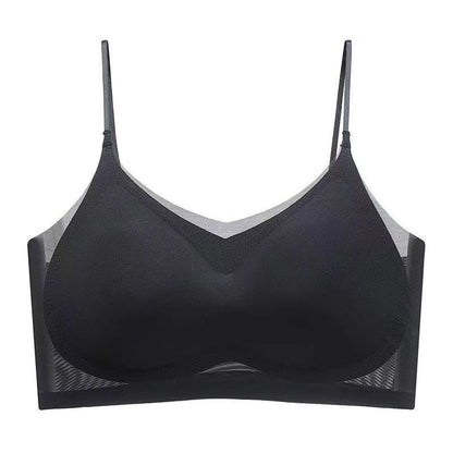 Slim Cooling Bra Made of Breathable Silk Fabric