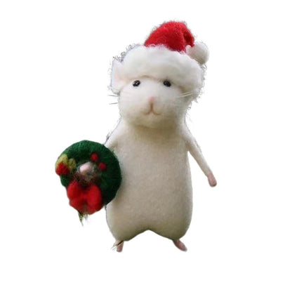 Fun Felt Holiday Mouse Ornament
