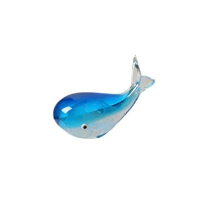 Beautiful Ocean Whale Glass Figurine