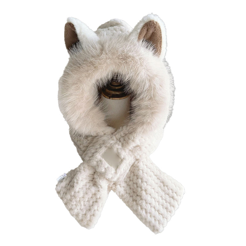 Cozy Fox Ear Winter Hat Scarf Set