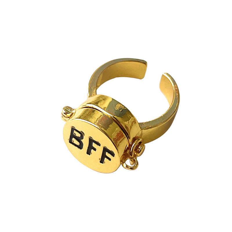 Best Friend Heart Shaped Ring