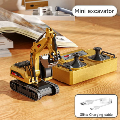 Compact RC Construction Vehicle Playset