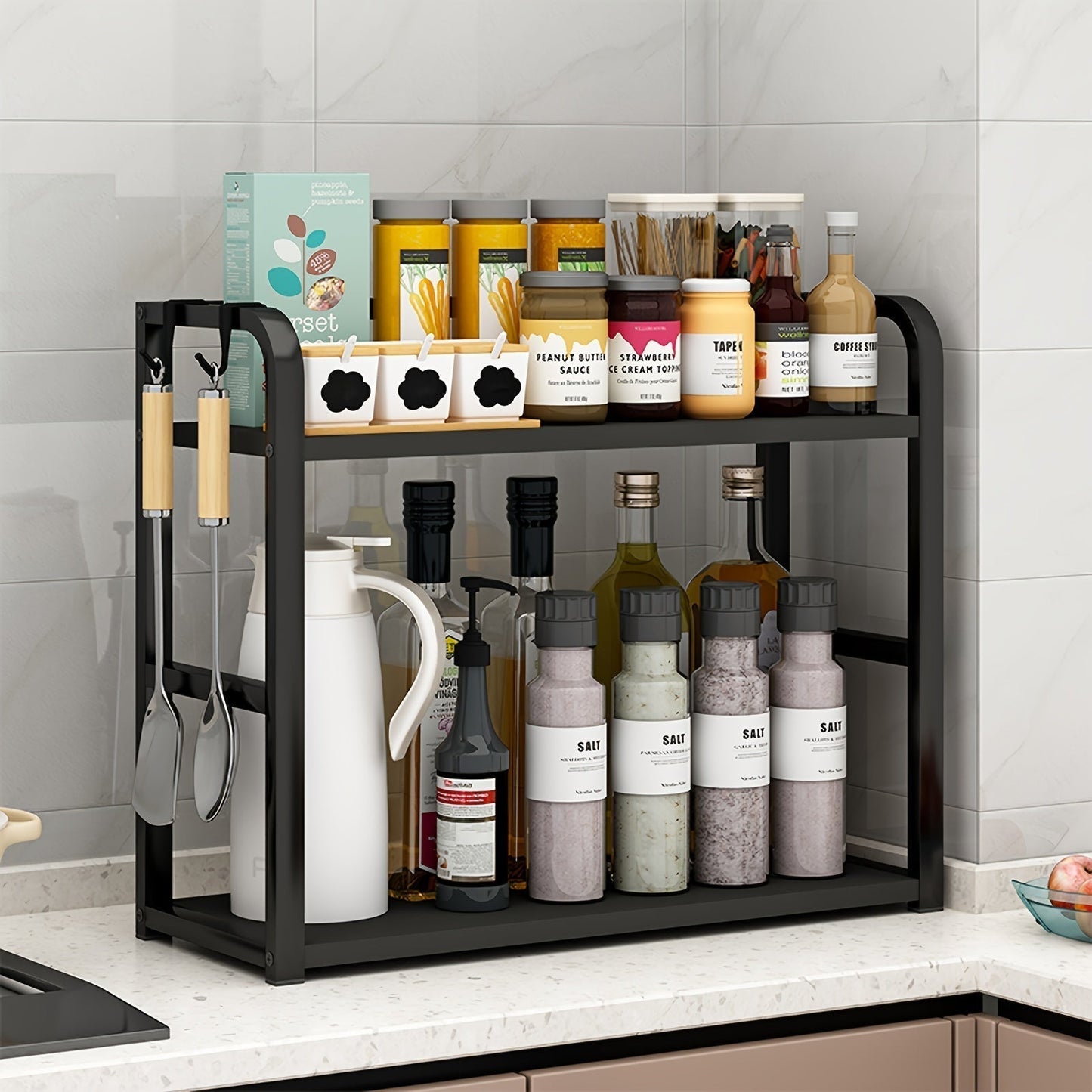 Contemporary Metal Kitchen Storage Rack