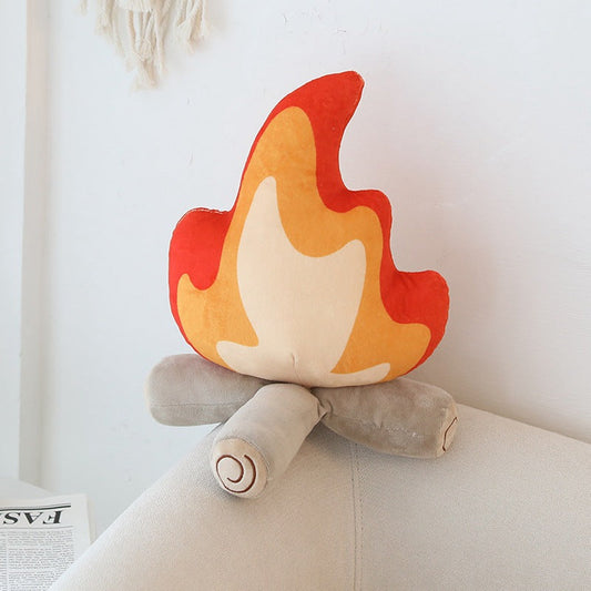 Bright Crimson Plush Throw Pillow - Luxicro