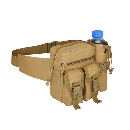 Practical Waterproof Waist Pack With Water Bottle Pocket