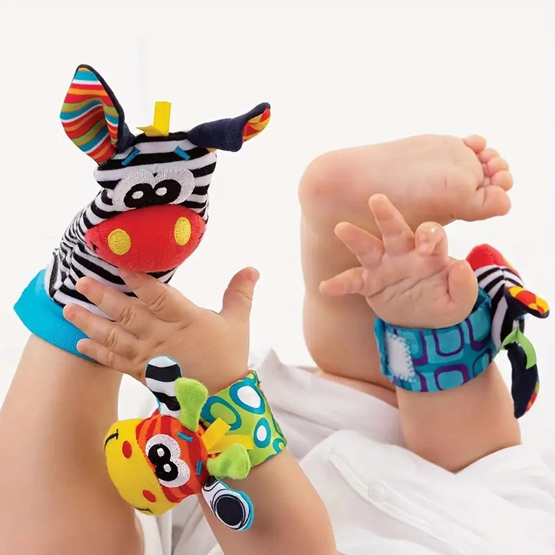 Cozy Infant Sock and Charm Bangle Set