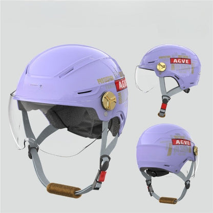 Rugged Vintage Motorbike Safety Helmet