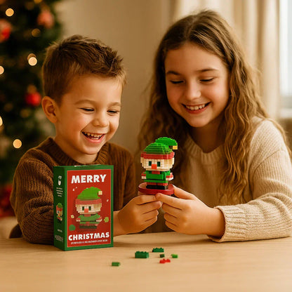 Vibrant Holiday Lego Style Figurines - Kids Playset