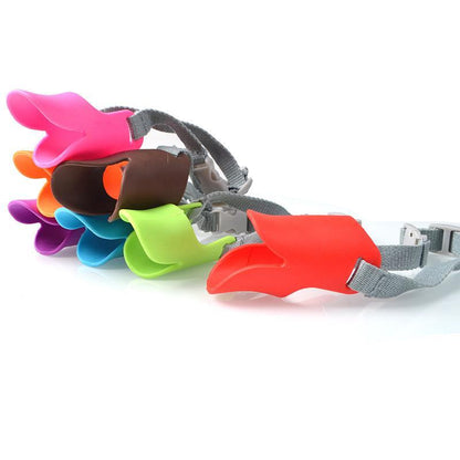 Comfy Pet Muzzle - Adjustable Soft Dog Mouth Guard