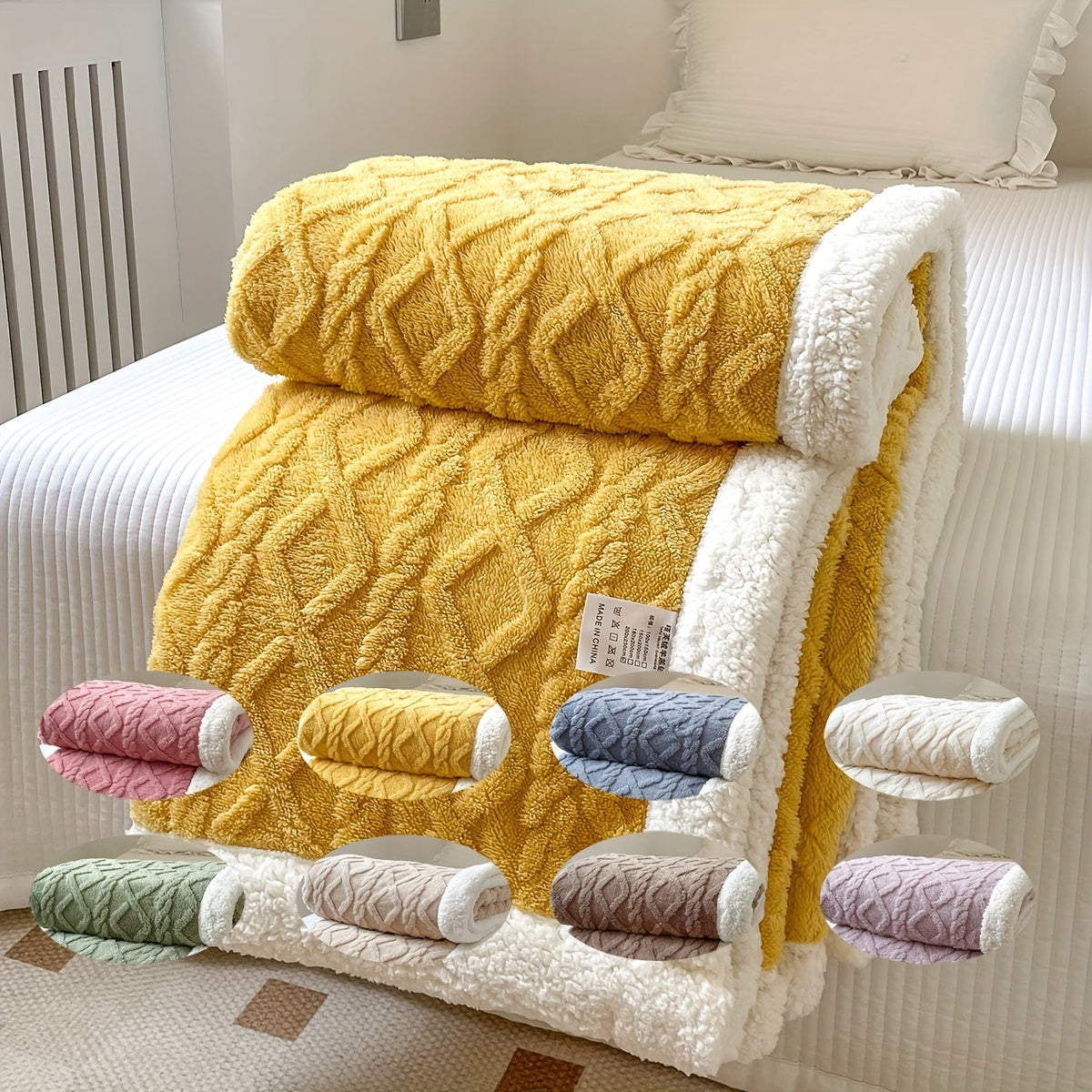 Cozy Plush Throw Blanket for Home Decor
