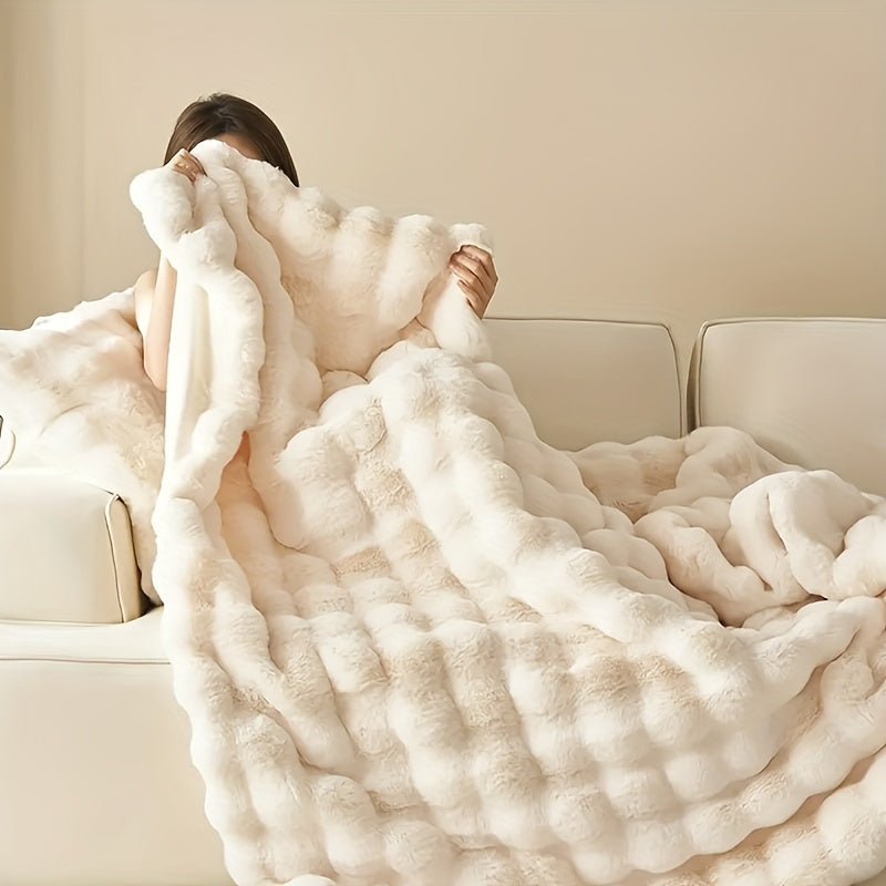 Plush Warm Bunny Fleece Blanket