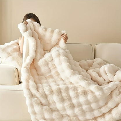 Plush Warm Bunny Fleece Blanket