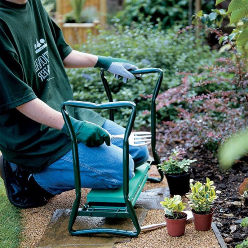 Comfortable Garden Kneeler Seat Cushion Reduces Back Pain - Luxicro
