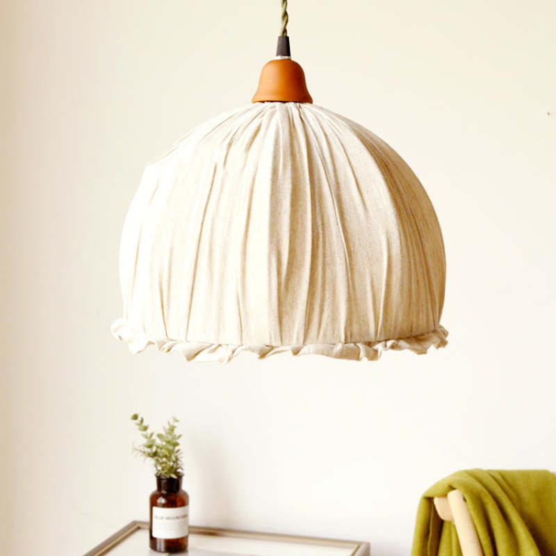 Natural Cotton Pendant Light