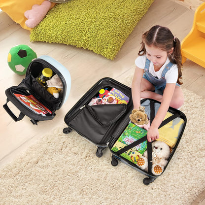Fun 2-Piece Kids Luggage Set with Backpack