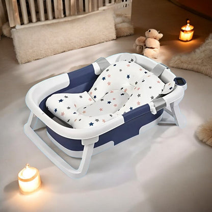 Safe Baby Bathtub with Built-in Thermometer - Luxicro