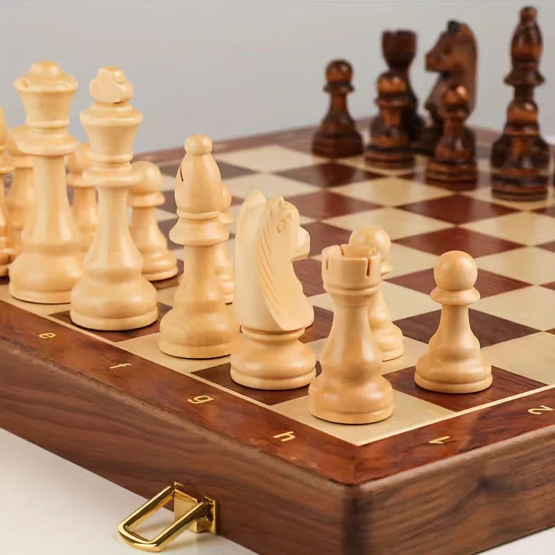 Classic Wooden Chess Board Set for Tournament Play