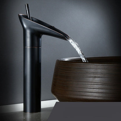 Stylish Bronze One Handle Bath Sink Faucet
