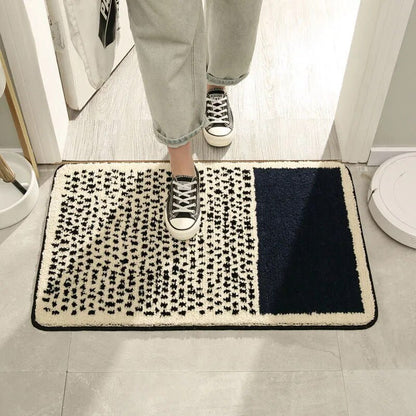 Plush Bathroom Mat with Grip Backing