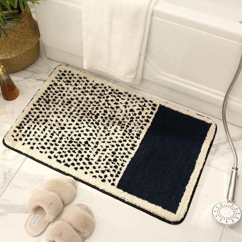 Plush Bathroom Mat with Grip Backing - Luxicro