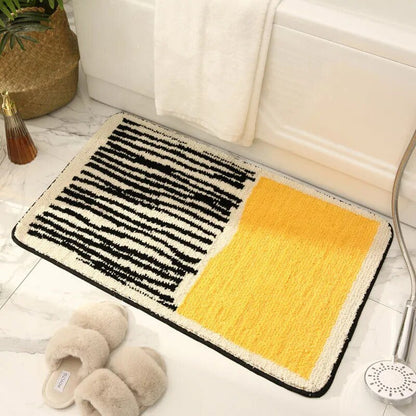 Plush Bathroom Mat with Grip Backing