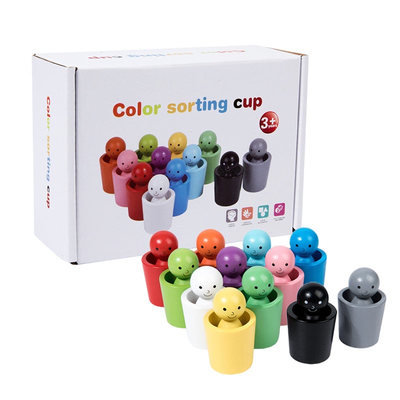 Colorful Plastic Sorting Cups