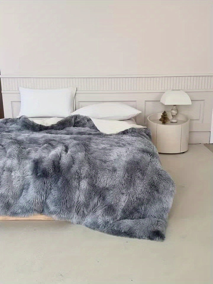Cozy Faux Fur Warm Throw Blanket
