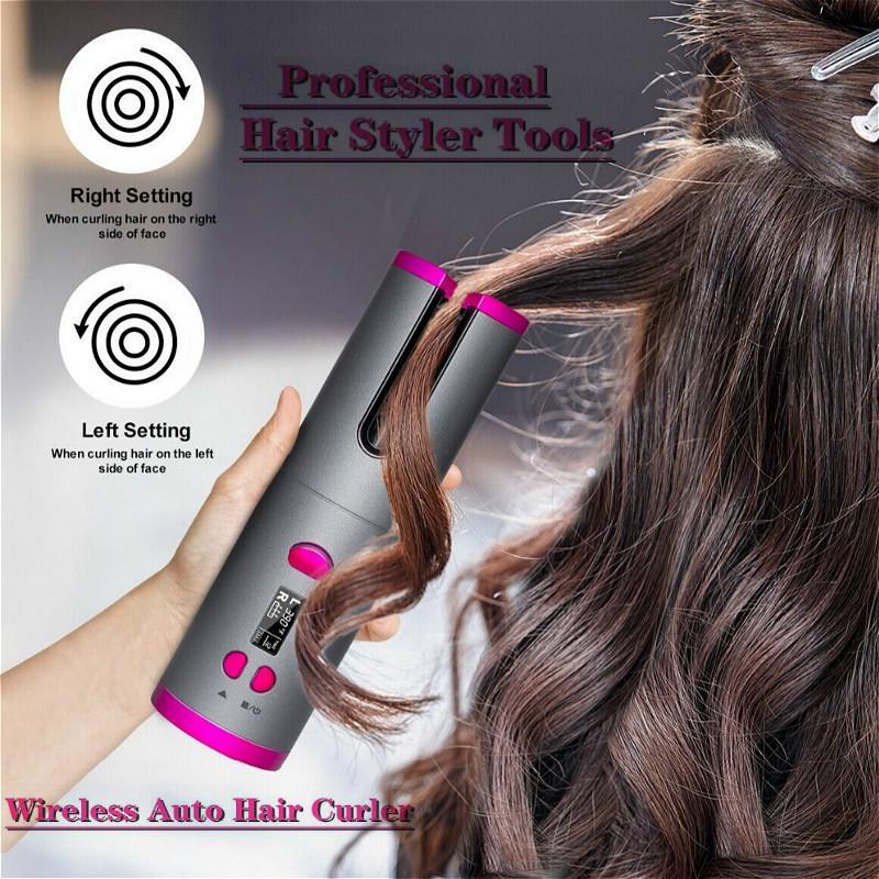 Simple Cordless Curling Iron Wand - Luxicro