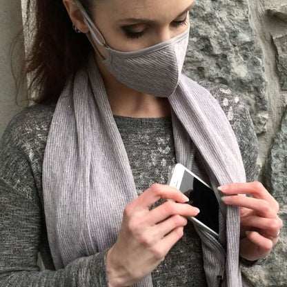 Cozy Safe Scarf with Secret Pouch