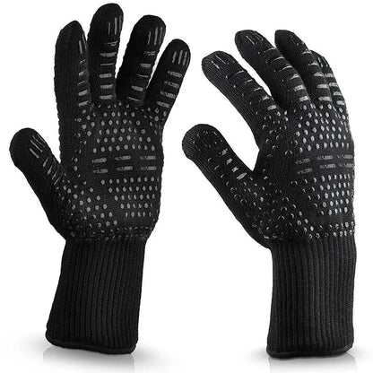 Durable Grill Gloves - Heat Proof BBQ Protection