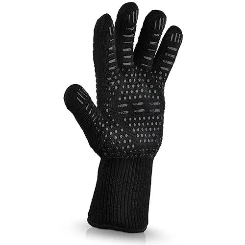 Durable Grill Gloves - Heat Proof BBQ Protection - Luxicro