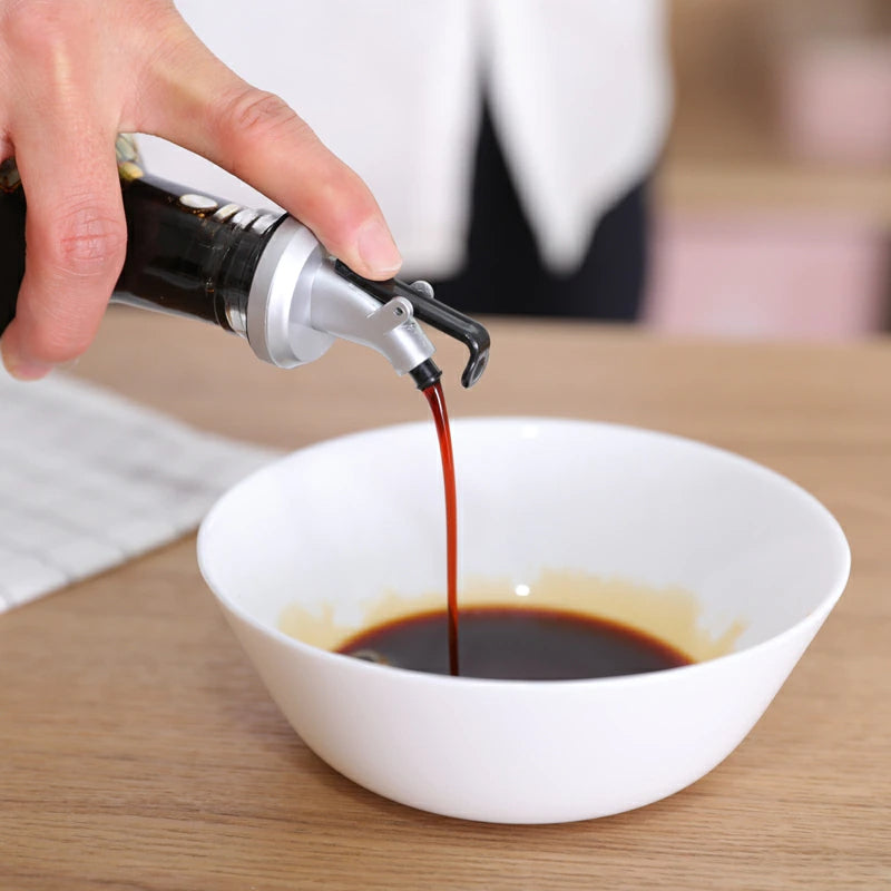 Space Saving Oil Bottle Dispenser Cap
