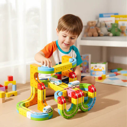Colorful Kids Magnetic Construction Blocks