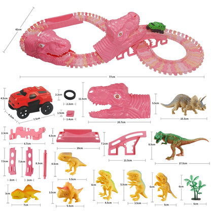 Colorful Toy Train Track Set