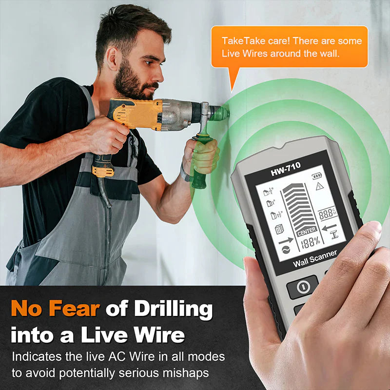 Precise Wall Wire and Pipe Finder Detector
